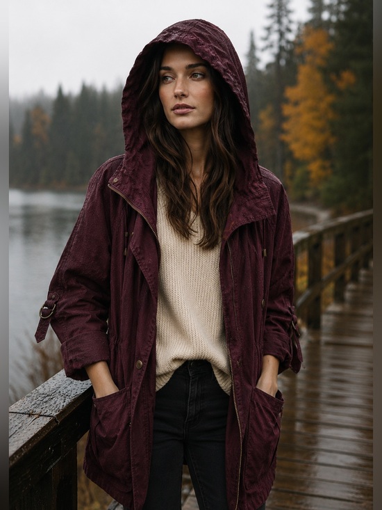 Willow & Clay Jackets & Blazers - Willow & Clay Hooded Utility Anorak